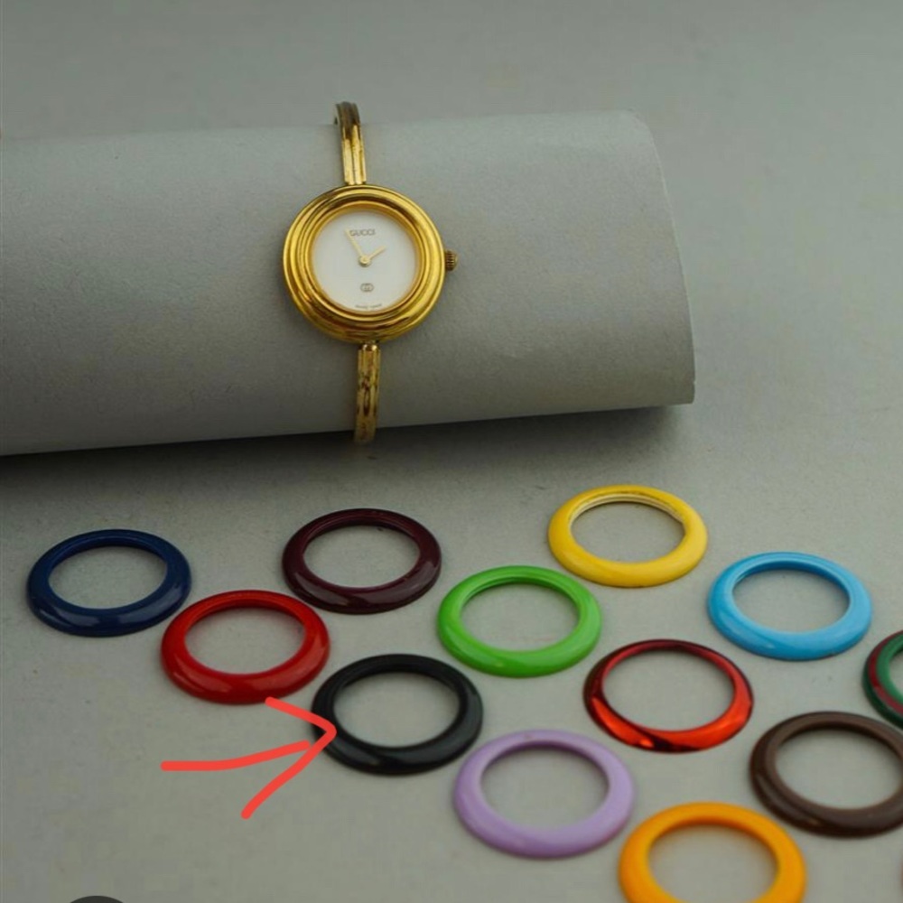 Authentic Gucci watch bezel black